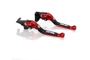 CHICHL Machine Motorcycle Brake Levers, CNC Handlebar Adjustable Extendable Folding Brake Clutch Lever For CRF1100L Africa Twin DCT 2017-2021 CRF1100 L CRF 1100 L (Color : F)