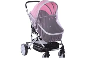 KUDMWCC Universal Insektenschutz für Kinderwagen, Moskitonetz Kinderwagen,Kinderwagen Insektenschutz, Reißfest Fliegennetz für Kinderwagen,Idealer Schutz vor Wespen & Stechmücken