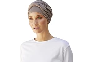 Christine Headwear Shakti Turban Damen | Chemo Kopfbedeckung Damen | Kopftuch für Damen Mit Haarausfall | Chemo Mütze Damen Auf 95% Viskose Bambus 5% Elasthan