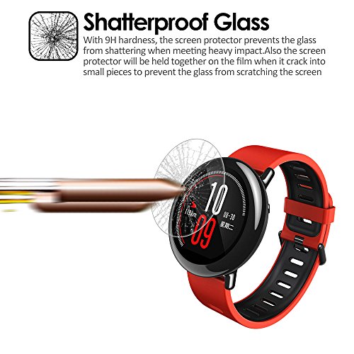 Olycism Protector de Pantalla para Xiaomi Huami Amazfit Watch 2-Pack Ajuste Perfecto Alta Definici n 9H Dureza Anti-ara azo No Hay Burbujas Ultra Resistente Vidrio Templado Cristal Protector reviews Olycism Protector de Pantalla para Xiaomi Huami Amazfit Watch 2-Pack Ajuste Perfecto Alta Definici n 9H Dureza Anti-ara azo No Hay Burbujas Ultra Resistente Vidrio Templado Cristal Protector