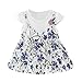 Produktbild DQANIU  Säuglingsbaby-Mädchen-Nette Kurzarm-Blumenblume gedruckte Prinzessin Kleid