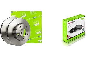 VALEO 186764 Disques de frein - Set 2 - Position Avant & 598641 Jeu de 4 plaquettes de frein - Position Avant - Set 4