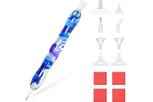 RECORDARME Resin Diamond Painting Pen,Ergonomic Diamond Art Pen with Diamond Painting Tools and Accessories,Diamond Painting Drill Pen (Clear Sky)