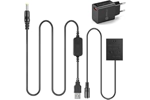 Raeisusp Kabel USB + NP-W126 CP-W126 Dummy akumulator + adapter QC 3.0 do Fujifilm X-PRO1 X-E1 X-E2 X-T1 T10 X-T2 X-A1 HS33 HS50 EXR