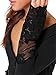 LATH.PIN Women's Casual Embroidery Lace V Neck Slim Tops Long Tee Shirt Blouse Shirt 8073 (Black,M)