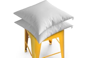 miasuite i sogni italiani Set di 2 Cuscini 45x45, Imbottitura per cuscini - Cuscino da Interno, Cuscino Bianco da Arredo