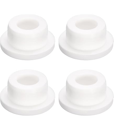 QUARKZMAN 10 Bouchons Silicone Pour Trous 25-27mm | Bouchons Étanches Blancs - Pour Meubles, Tubes, Équipements