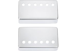 Banworks Metal Humbucker Covers Copri pickup per chitarra elettrica 50mm (1-31/32 pollici) Copri pickup humbucker per chitarra elettrica Confezione da 2 JT/SYQG-03 Cromato