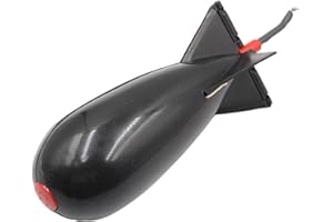JINGAN Pêche À La Carpe, Mangeoire Pêche À La Carpe en Forme Fusée, Bombes Spod, Conteneur Support D'appât Leurre Flotteur, Mangeoires Granule Spomb Accessoires Pêche P