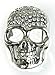 Produktbild Gürtelschließe Deadhead silber, 5 cm lang, 7,5 cm hoch