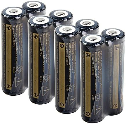 DILL 8Pcs 18650 4000mAh 3.7V Li-ion BRC Rechargeable Battery Flashlight Torch in UK (4 Pairs)