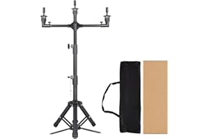 ZQIAN BEAUTY 52 inch Metal wig, Multi-fonction wig head, 3 Top Parts mannequin head, Wig for Multiple Training Head (Mannequin Head Not Included)