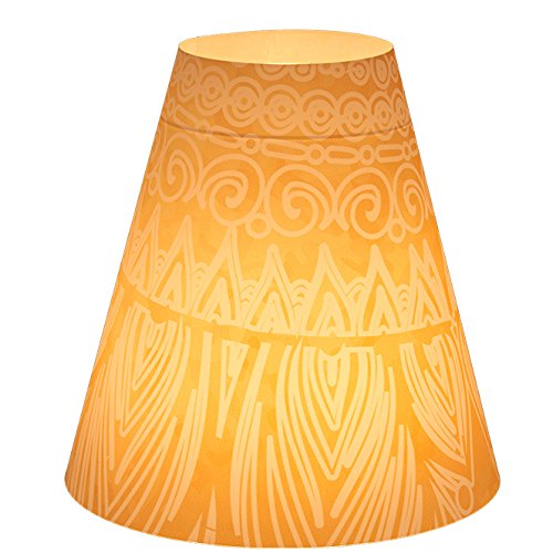 Candle Lights / Lampenschirme für Weingläser / Deko-Lampenschirme / Lampe / Teelicht / Lampshades / Lampenschirm-Set „Lorna“ Tischdeko, 3-teilig - 8