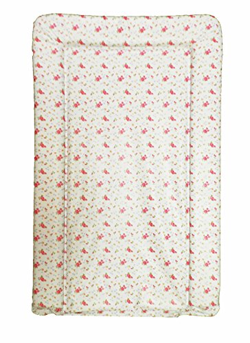 Deluxe PVC Change/Changing Mat - VINTAGE CREAM/PINK ROSES DESIGN