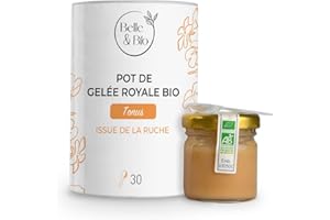 BELLE & BIO ANTI-FATIGUE & CHANGEMENT DE SAISON - Pot Gelée Royale Bio de 30g - Certifié BIO