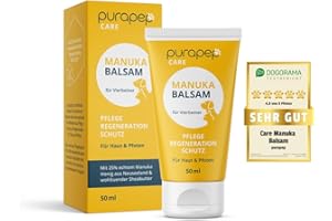 purapep Care - Manuka Balsam für Hund & Katze - Pflege, Regeneration & Schutz für beanspruchte und irritierte Haut und Pfoten ihrer Vierbeiner - 50ml