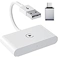 MAKINGTEC Wireless CarPlay Adapter for iPhone, Wireless Carplay Dongle Converts Factory Cars Wired Carplay to Wireless, Carplay Bluetooth Adapter, 5Ghz WiFi Auto-Connect Online Update, Support iOS 13+