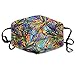 Produktbild Vbnbvn Unisex Mundmaske,Wiederverwendbar Anti Staub Schutzhülle,Color Abstract Cotton Mouth Masks,Anti-dust Face Mask for Women and Men