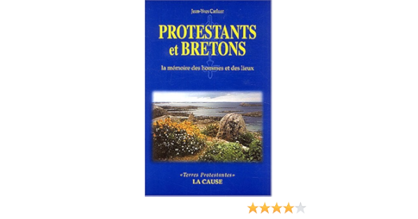 Amazon Fr Protestants Et Bretons La Memoire Des Hommes Et Des Lieux Carluer Jean Yves Lebrun Francois Livres