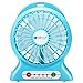 Produktbild Tischventilator, dizauL USB mini Fan multifunktions tragbaren mobilen 3-Gang Schreibtisch/ Tisch Fan+power bank+LED Taschenlampe-blau