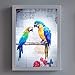 Produktbild WLG American Pastoral LED Wandfarbe Parrot Dekorative Farbe Moderne Mode Treppe Flur s, 30X40Cmfashion Leuchte
