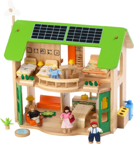 Voila Wooden Eco-Doll's House with Furniture