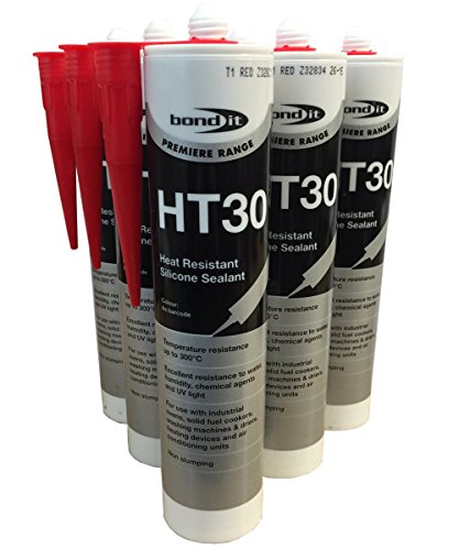 (PACK OF 10) RED HT30 High Temperature Heat Resistance Silicone Sealant