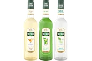 THE SIROP SHOP Assortiment spécial mojito sans alcool : sirop de mojito, de rhum sans alcool et de menthe crystal