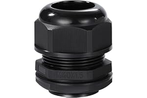 Meccion M40 Cable Gland 5 Pack IP68 Waterproof Nylon Cable Connectors with Locknut and Washer, Suitable for 24mm - 32mm Cables