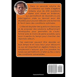 Acquisition des fondamentaux pour les concours II: Algèbre linéaire Livre en Ligne Acquisition des fondamentaux pour les concours II: Algèbre linéaire Livre en Ligne - Telecharger Ebook