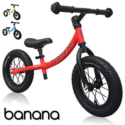Banana Bike GT - Bicicleta Sin Pedales Ligera - Niños 2, 3 y 4 Año (Rojo)
