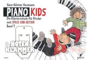 SCHOTT MUSIC GMBH Piano Kids Band 1 inkl. praktischer Notenklammer - die Klavierschule für Kinder ab 6 Jahren mit Spass UND Aktion (broschiert) von Hans-Günter Heumann (Noten/Sheetmusic)