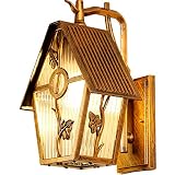 Spannung: 110V 220V JUIANG Outdoor Balkon Wasserdichte Wandlampen Europäischen Wandleuchte Retro Garten Treppe Gang Korridor Amerikanischen LED Villa Garten Wandleuchten E27 110-220 V