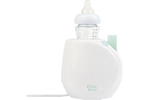 Badabulle Chauffe Biberon Easy(+), Chauffe Biberons et Petits Pots Rapide à la Vapeur, Utilisation Maison, Universel avec Anneau d'Adaptation,Simple d'utilisation avec Dosette et Panier