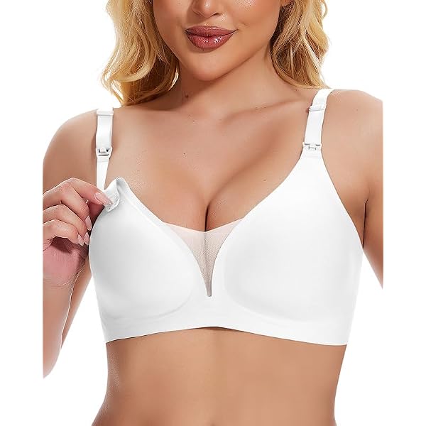 Pzdaacr Bottone da allattamento in pizzo da donna che apre un reggiseno