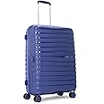 Skybags Float Max Check-in Trolley Bag - Medium, 66cms | Premium Hard-Sided Luggage for Travel with Smooth 8 Wheels & Flushed TSA Lock - Blue