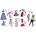 Price comparison product image Barbie Pink Passport Fashion Doll Outfits - 10 Pack