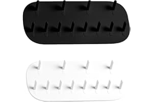 SHPUJUN 2 Stück Schmuckaufbewahrung Wand,Hakenleiste Hanging Wandhalterung,Ketten Aufbewahrung Hängend,Kettenhalter Schmuck,Schmuckaufbewahrung Klein,Aufbewahrung Schmuck,Kettenständer,Schmuckhalter Wand