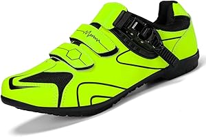 Hixingo Scarpe da Ciclismo Uomo Donna Strada e MTB Bike, Mountain Bicicletta Traspiranti Scarpe da Equitazione con Suola in Gomma Antiscivolo, 36-47 EU