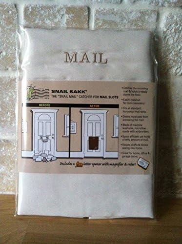 SNAIL SAKK: Mail Catcher for Mail Slots - CREAM by Snail Sakk
