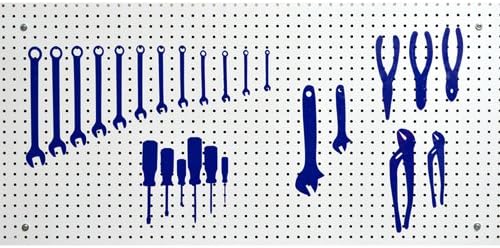 Tool Trace TT-TSDIY25-BU Tool Shadows DIY, Blue, 25 Pack