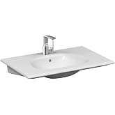 VitrA Frame 5708B403-0001 Etajerli Lavabo, 80 Cm, Beyaz