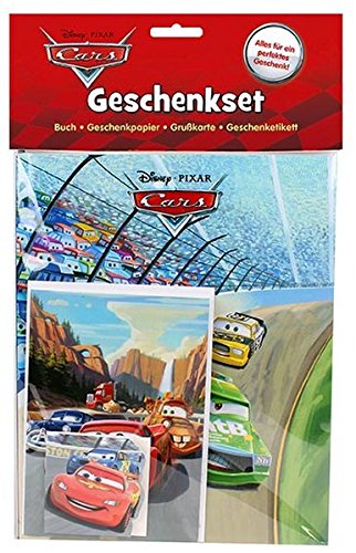 Preisvergleich Produktbild Disney Cars - Geschenkset: Buch, Geschenkpapier, Grußkarte, Geschenketikett