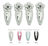 Beautiful Fancy Rose Flower Snap Hair Pins Baby Girl Slides Clips Gifts E x 4
