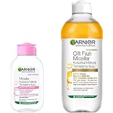 Garnier Skin Naturals Micellar Kusursuz Makyaj Temizleme Suyu (100 ml) & &Ccedil;ift Fazlı Micellar Kusursuz Makyaj Temizleme Suyu (