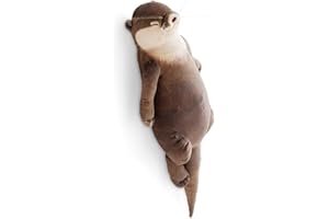 FOXCUP Otter Wrist Pad, 40 cm, słodka wypełniona bawełną, poduszka na nadgarstek z motywem oceanu, zwierzęta, realistyczna lalka dla dzieci, dziewcząt, Boże Narodzenie, urodzinowy