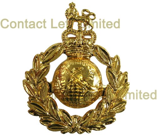 Preisvergleich Produktbild Offizielles Mützenabzeichen der Royal Marines (QC), eloxiert