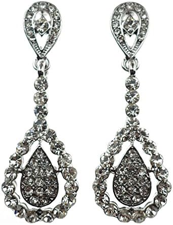 Ehvan® Women's Pendule Series All starts String latin Vintage Royal & classic Drop Earring, 2 1/8 "Sliver
