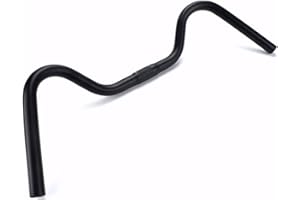 SENQI - Manubrio per bici da strada MTB, comodo, vintage, con cambio fisso in lega di alluminio, 25,4 x 540 mm, 600 mm