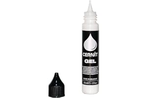 CERNIT CE1500030005C - Un flacon de pâte polymère liquide - Gel 30 ml - Pâte à Modeler à Cuire - Couleur translucide